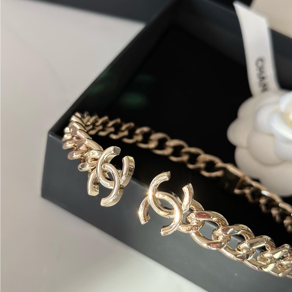 22C CC CHAIN LINK CUFF CHOKER - Picture 5 of 6